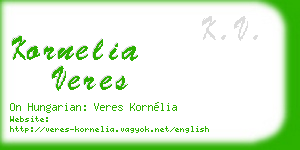 kornelia veres business card